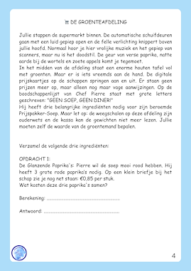 Lesmateriaal Rekenmeesters: Code rood bij de kassa (groep 4-5) van auteur Alexandra Wit slide 2