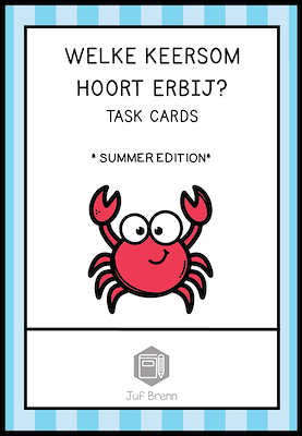 Lesmateriaal TASK CARDS: WELKE KEERSOM HOORT ERBIJ van auteur Juf Brenn
