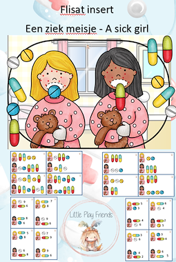 Lesmateriaal Speeldeksel digitaal - het zieke meisje van auteur Little Play Friends
