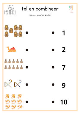 Lesmateriaal werkboek thema Egypte van auteur Kleuterjuf_Daphne slide 4