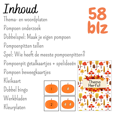 Lesmateriaal Pompoen bundel kleuters | Herfst Halloween activiteiten  van auteur My Teacher Shares slide 3