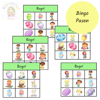 Lesmateriaal Bingo Pasen van auteur Kleuterjuf_floor