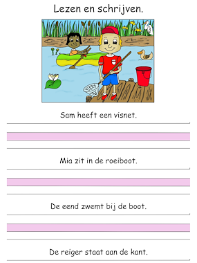 Lesmateriaal Werkboekje aan de waterkant. van auteur Juf Monique slide 3