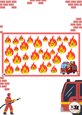Lesmateriaal 🚒✨ Op Lettertocht met de 🚒 Brandweerwagen!  van auteur FilouFinds slide 3