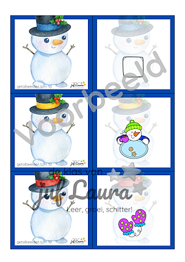 Lesmateriaal Winter - Zaklampspel - Getalbeelden t/m 10 van auteur De klas van juf Laura slide 2