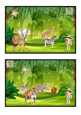 Lesmateriaal Bingo - wilde dieren van auteur Kleuterjuf_Daphne slide 2