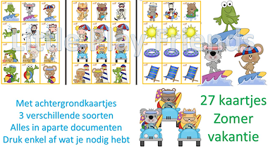 Lesmateriaal Verbanden leggen - wat hoort bij elkaar? zomer - vakantie van auteur Little Play Friends slide 2