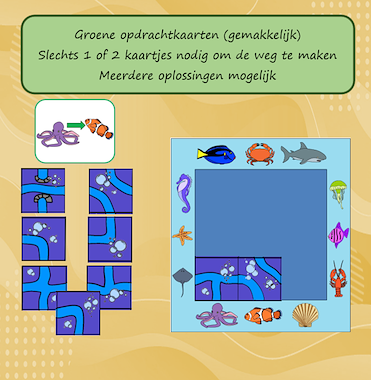 Lesmateriaal Smartgame Maak een weg voor de zeedieren van auteur Jabbedabbedoe slide 2