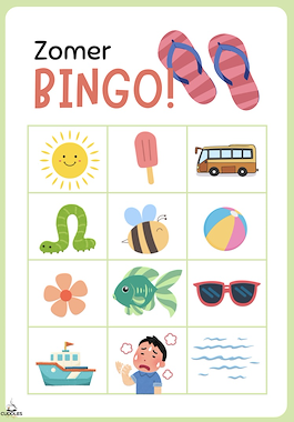Lesmateriaal Zomer vakantie bingo analyse synthese woordenschat  van auteur Cuddlesndcoffee slide 1