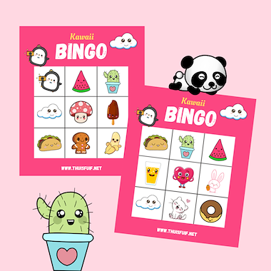 lesmateriaal Kawaii bingo van auteur Thuisfuif