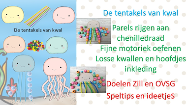 Lesmateriaal De tentakels van kwal van auteur Little Play Friends