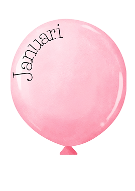 Lesmateriaal Verjaardagskalender ballonnen  van auteur knussekleuterwereld