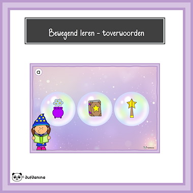 Lesmateriaal Bewegend leren - toverwoorden van auteur Juf Janina slide 2