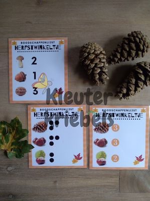 Lesmateriaal THEMABUNDEL: HET IS HERFST IN DE WINKEL van auteur Kleuter Kriebels slide 3