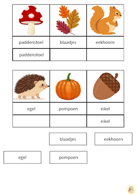 Lesmateriaal Plakmap herfst van auteur Kleuterjuf Amber slide 4
