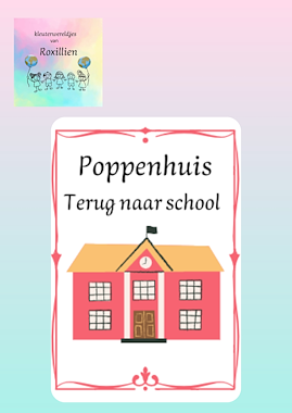 Lesmateriaal Aldi poppenhuis Terug naar school  van auteur kleuterwereldjes van roxillien