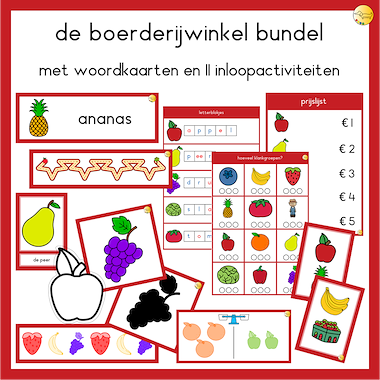 Lesmateriaal De boerderijwinkel bundel van auteur JufJoyceKuenen
