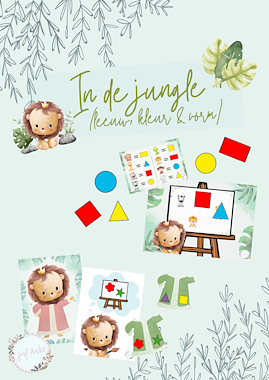 Lesmateriaal Thema: Jungle (minibundel) van auteur Juf Anke