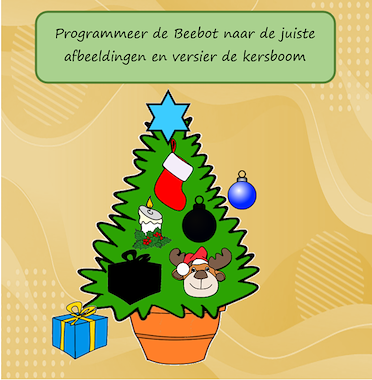 Lesmateriaal beebotspel Versier je kerstboom van auteur Jabbedabbedoe slide 4
