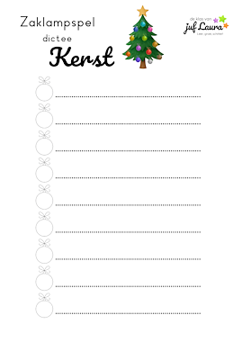 Lesmateriaal Zaklampspel dictee - Kerst van auteur De klas van juf Laura slide 3