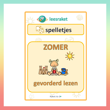 Lesmateriaal Leesspelletjes zomer AVI E5 tem E6 van auteur Raket en Co