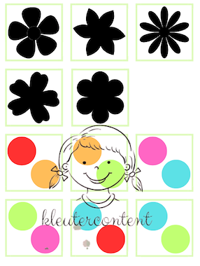 Lesmateriaal Thema bloemen: Matrix  van auteur Kleutercontent
