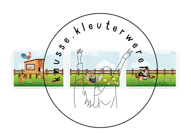 Lesmateriaal Achtergronden kippenhok + woordkaarten van auteur knussekleuterwereld