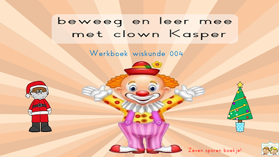 Lesmateriaal Werkboekje clown Kasper: wiskunde 004: KERSTMIS! van auteur Gratis leuke leesboekjes slide 1