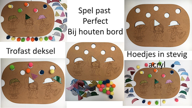 Lesmateriaal circus en carnaval - zoek de juiste hoed van auteur Little Play Friends slide 2
