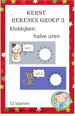 Lesmateriaal Kerst rekenen groep 3/eerste leerjaar van auteur wegvanonderwijs slide 3