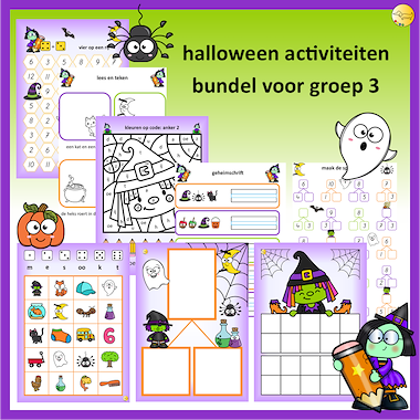 Lesmateriaal Halloween activiteiten bundel voor groep 3 van auteur JufJoyceKuenen slide 1