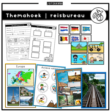 Lesmateriaal Themahoek | Het reisbureau van auteur Juf Shanna slide 2