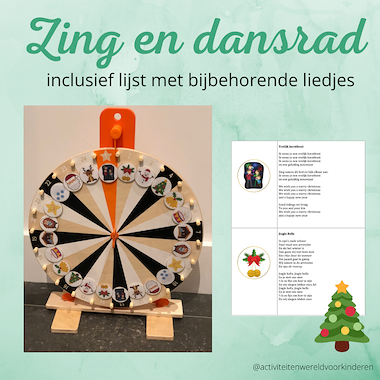 Lesmateriaal Kerst - zing en dansrad van auteur Nanny Melissa slide 1
