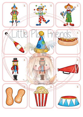 Lesmateriaal Memory - Het circus van auteur Little Play Friends slide 3
