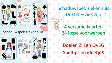 Lesmateriaal Schaduwspel ziekenhuis - dokter - ziek zijn van auteur Little Play Friends slide 3