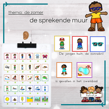Lesmateriaal de sprekende muur: de zomer van auteur katrotje