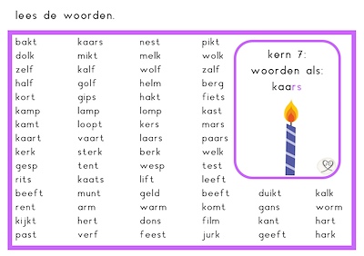 Lesmateriaal Kern 7 pakket van auteur Juf Cindy slide 2