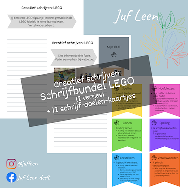 Lesmateriaal Schrijfbundel: LEGO (creatief schrijven) van auteur Juf Leen