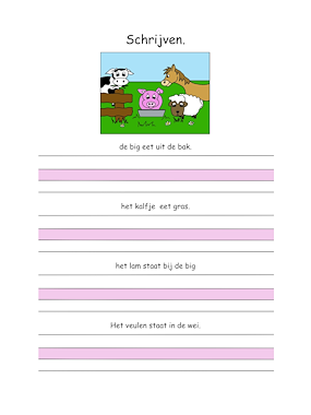 Lesmateriaal Werkboekje jonge dieren groep 3 van auteur Juf Monique slide 2