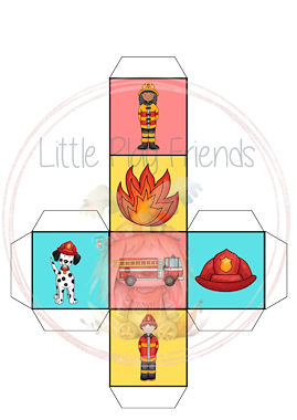 Lesmateriaal Brandweer: draai / rol en bedek van auteur Little Play Friends slide 4