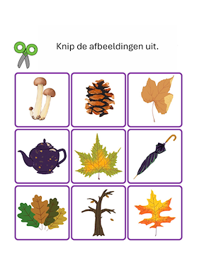 Lesmateriaal Herfstlotto van auteur Juf Nika slide 3