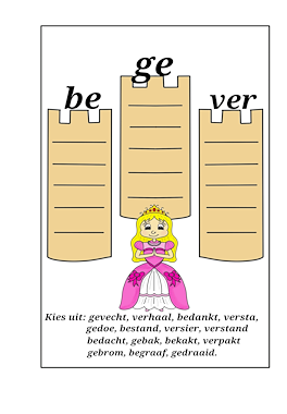 Lesmateriaal Werkboekje ridders en prinsessen gr3 van auteur Juf Monique slide 4