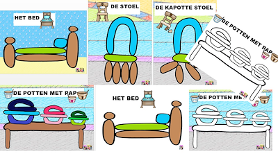 Lesmateriaal goudlokje en de 3 beren: plasticinekaarten van auteur Little Play Friends slide 3