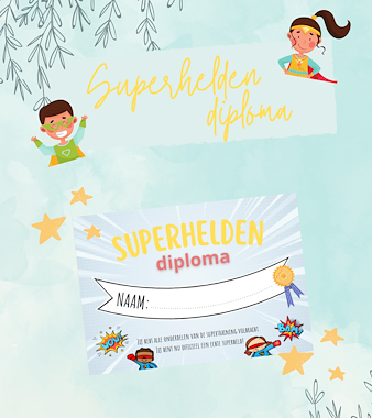 Lesmateriaal Superheldendiploma van auteur Juf Anke slide 2