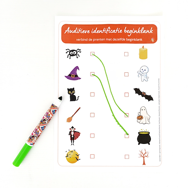 Lesmateriaal Auditieve vaardigheden - thema Halloween van auteur Logopedie Ideetjes