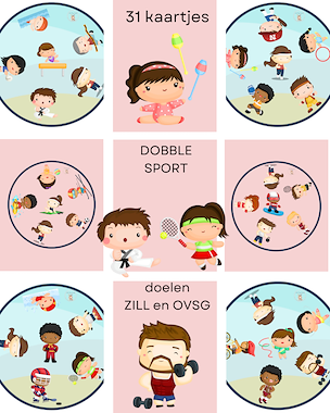 Lesmateriaal Dobble - Sport van auteur Little Play Friends