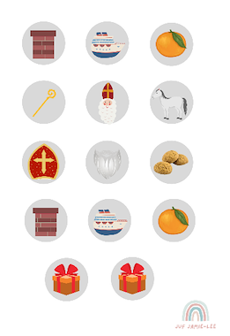 Lesmateriaal Bingo Sinterklaas van auteur Juf JamieLee slide 2