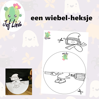Lesmateriaal een wiebel heksje van auteur juf Linde