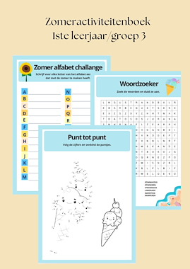 Lesmateriaal Zomeractiviteitenboek 1ste leerjaar/groep 3 van auteur Speelwijs slide 1