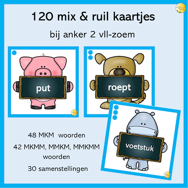 Lesmateriaal 120 mix en ruil kaartjes anker 2 van auteur JufJoyceKuenen slide 1